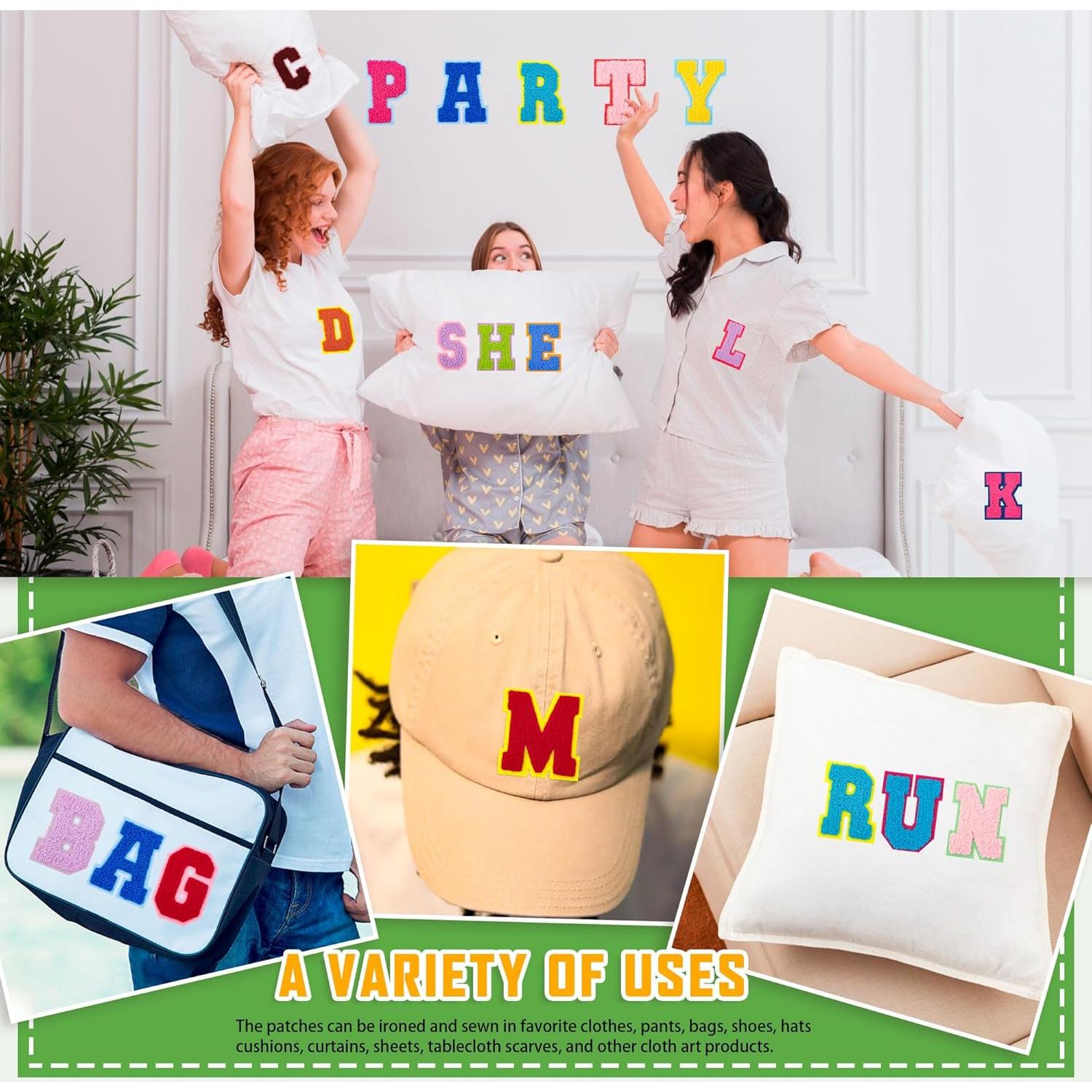 78 Parches de Letras Termoadhesivas Ssyuysto Multicolor 5.6x7cm