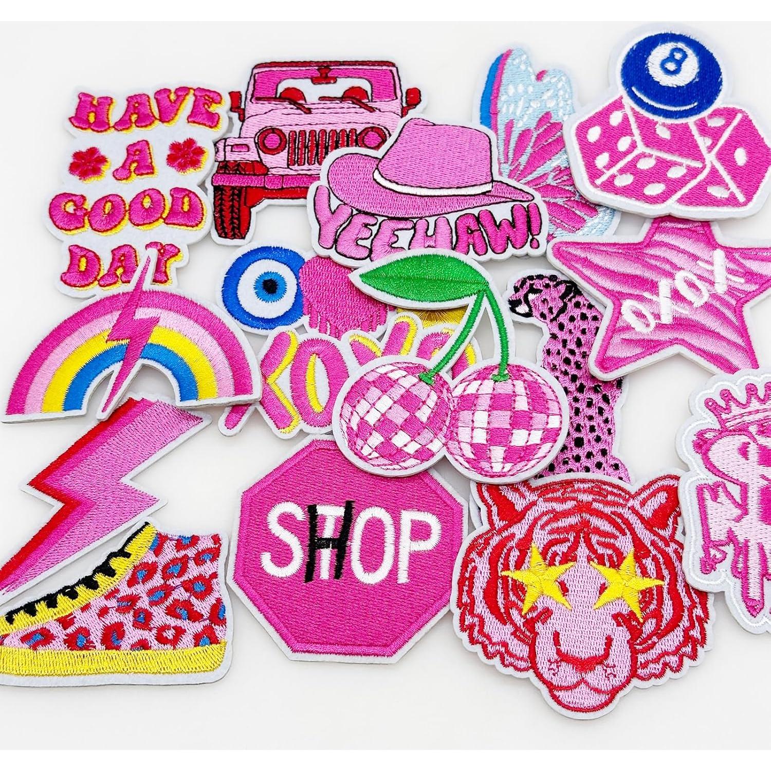 Kit 16 Parches Termoadhesivos Bordados Attuslla para Ropa