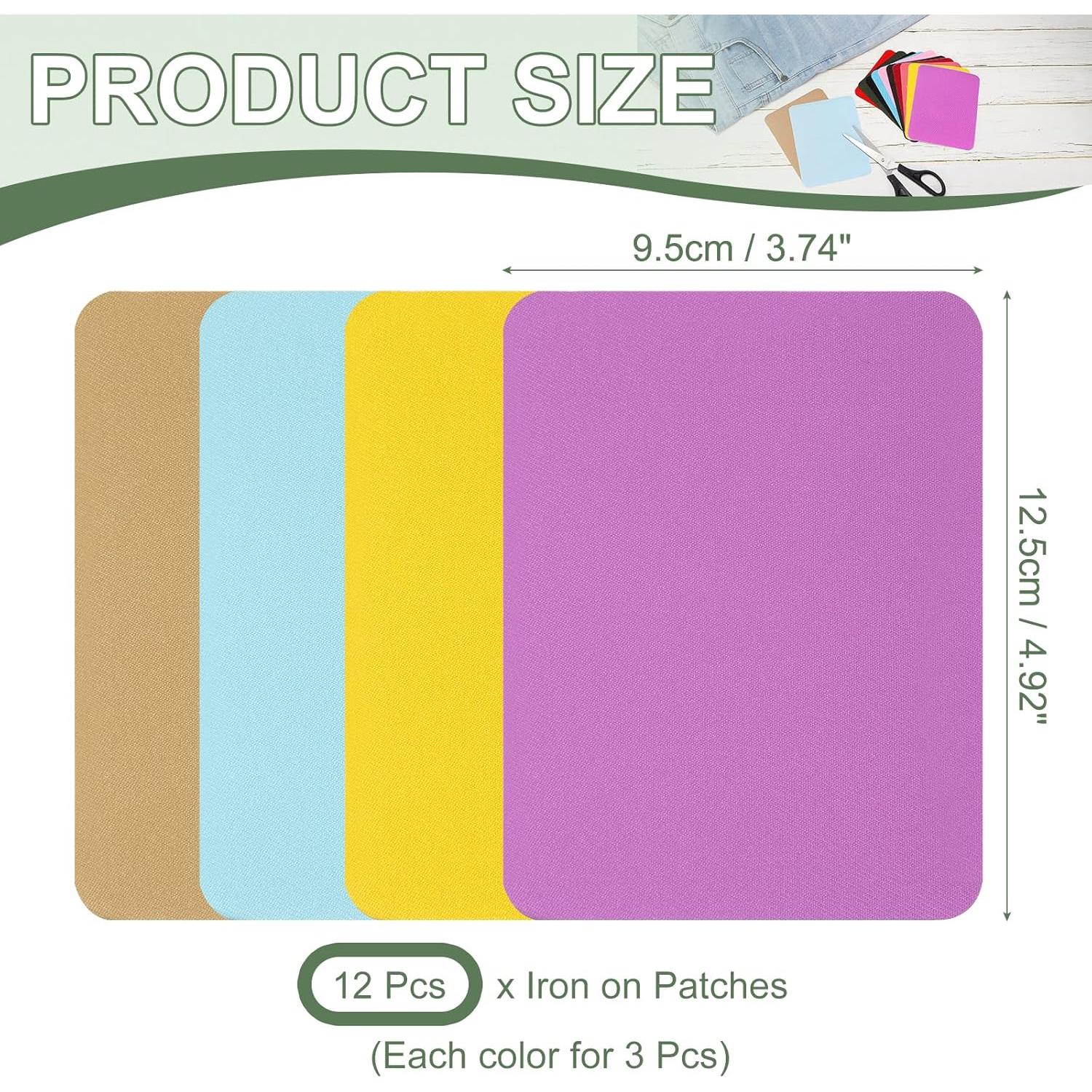 Parches de Planchar de Tela de Mezclilla YELARXI 12 Piezas