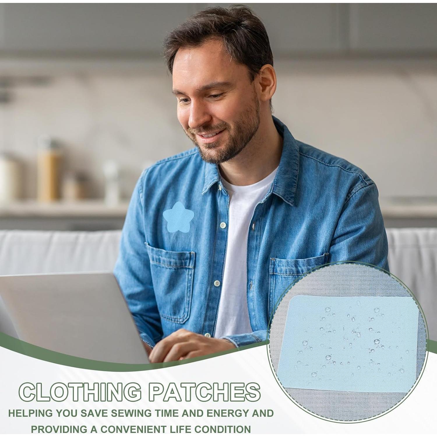 Parches de Planchar YELARXI 12 Piezas Tela Vaquera 12.5x9.5 cm