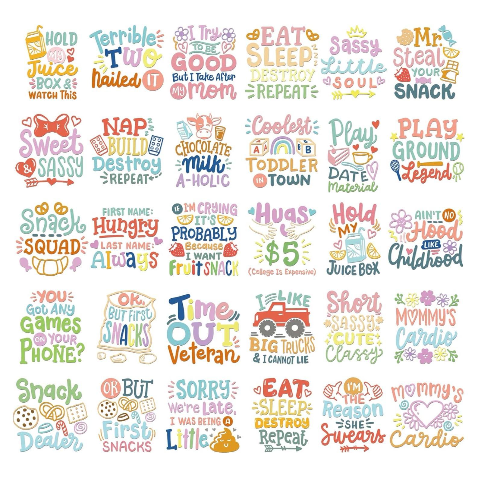 Kit de Transferencias para Planchar Bebés INCOK - 30 Hojas