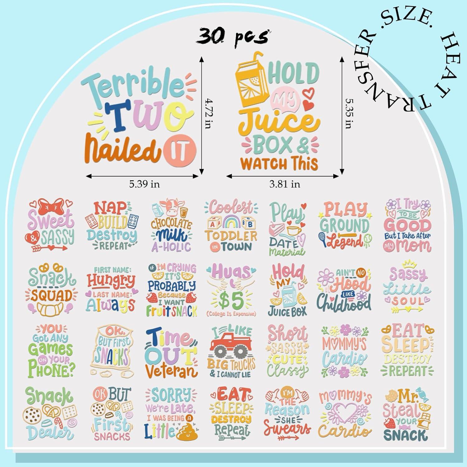 Kit de Transferencias para Planchar Bebés INCOK - 30 Hojas