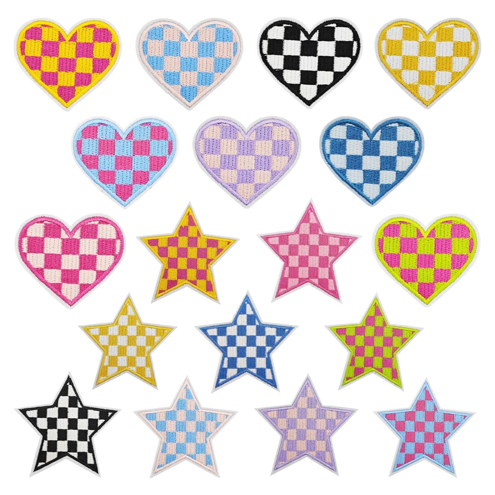 Kit 18 Parches a Planchar Bordados Woohome Multicolor