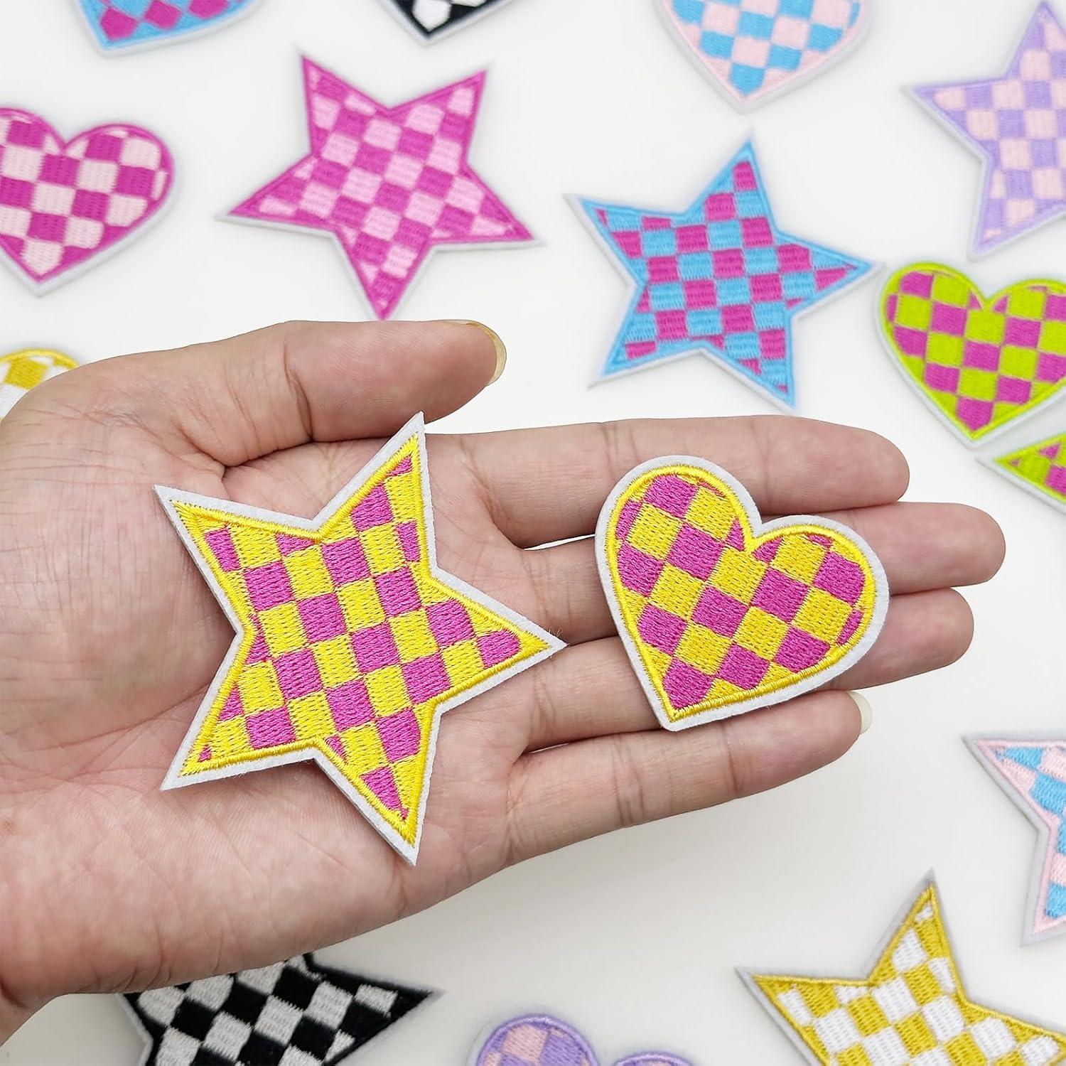 Kit 18 Parches a Planchar Bordados Woohome Multicolor