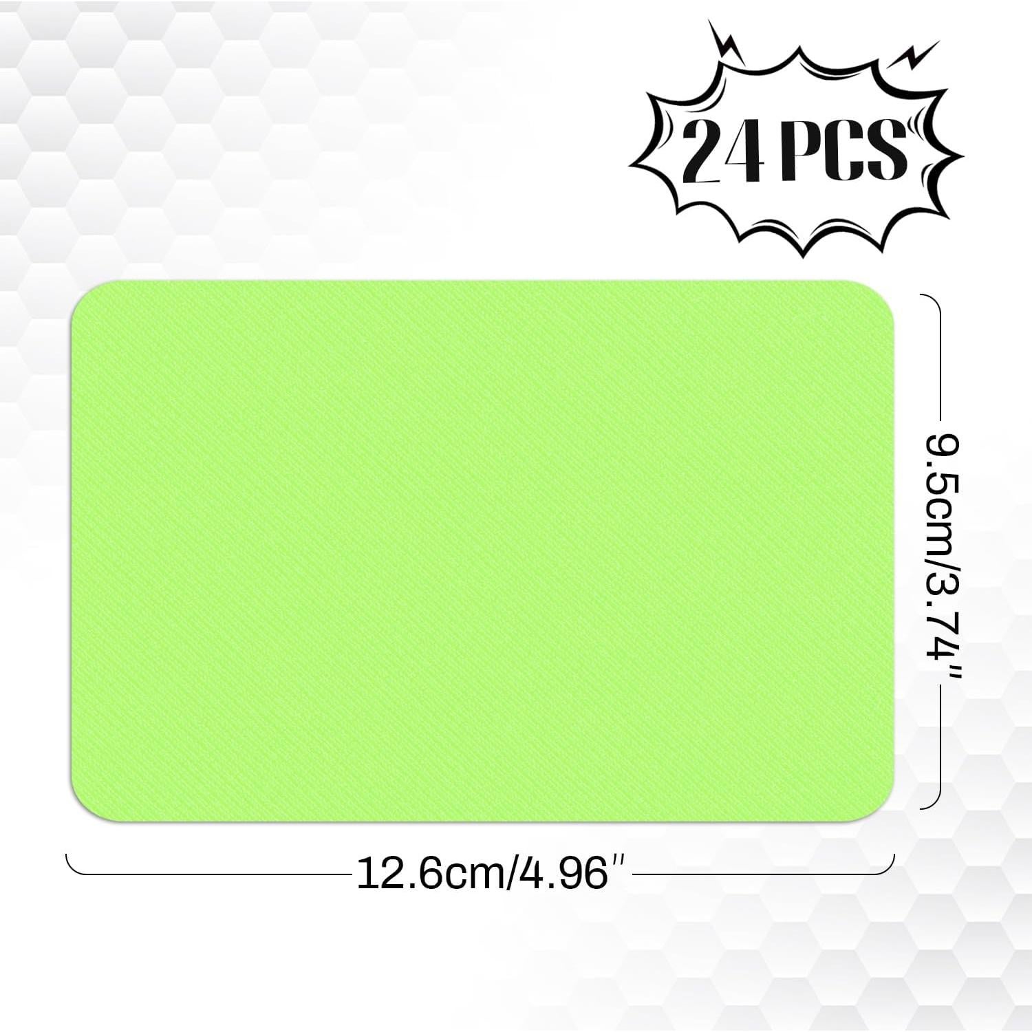 Kit 24 Pcs Parche Termoadhesivo Verde Fluorescente AKZYTUE 7.6x10.8 cm