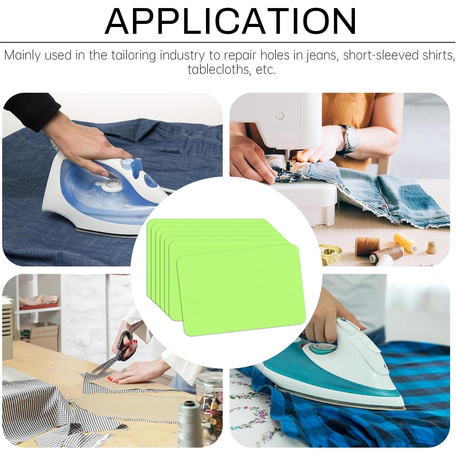 Kit 24 Pcs Parche Termoadhesivo Verde Fluorescente AKZYTUE 7.6x10.8 cm