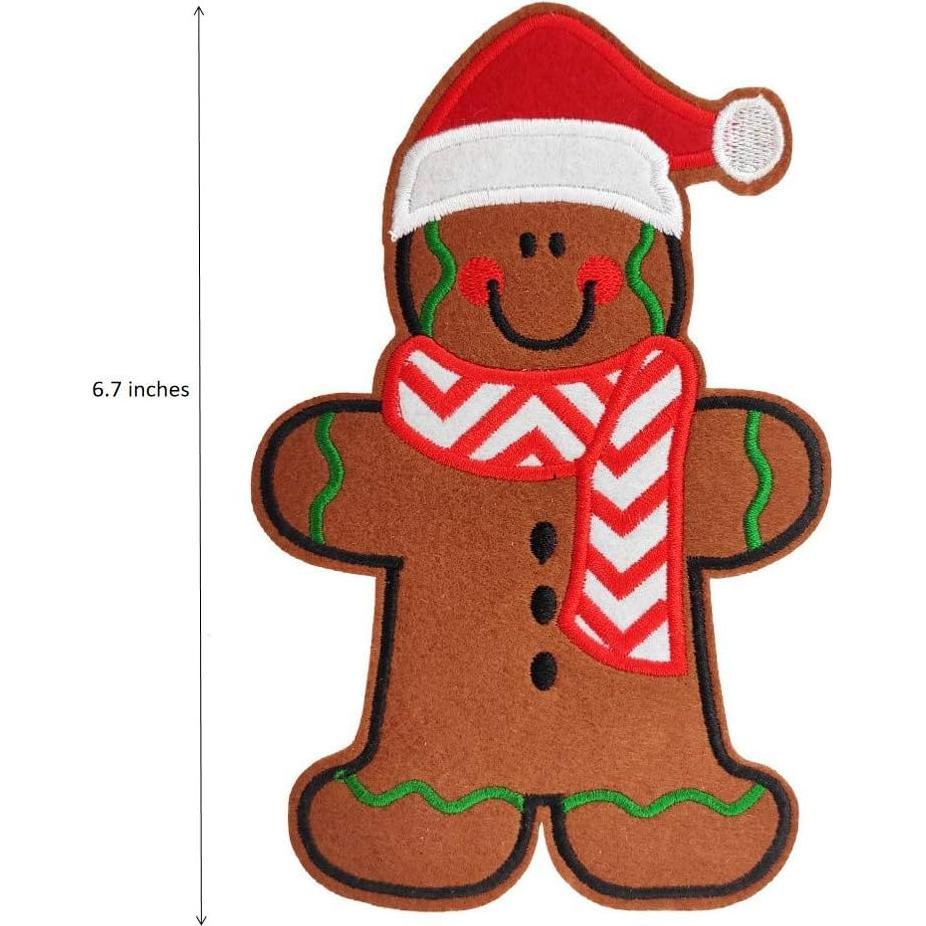 Kit de calcetín navideño bordado Cute-Patch 17 cm fieltro