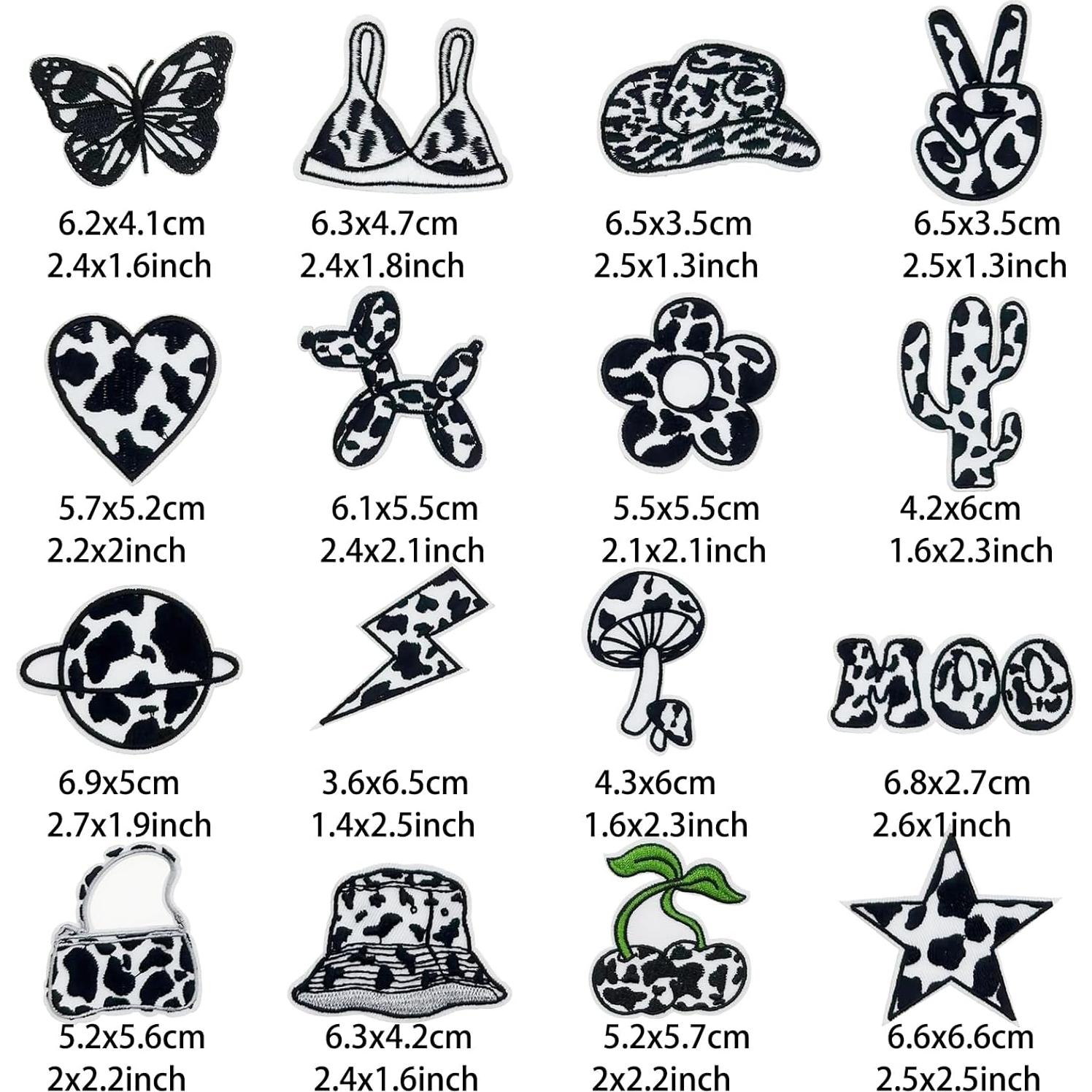 Parches Bordados para Planchar Woohome 16 PCS Leopardo