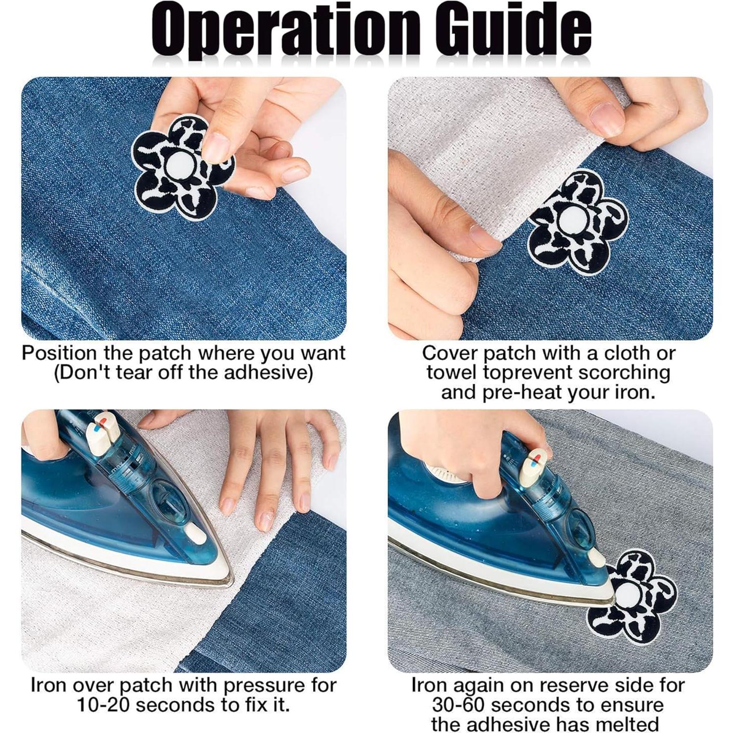 Parches Bordados para Planchar Woohome 16 PCS Leopardo