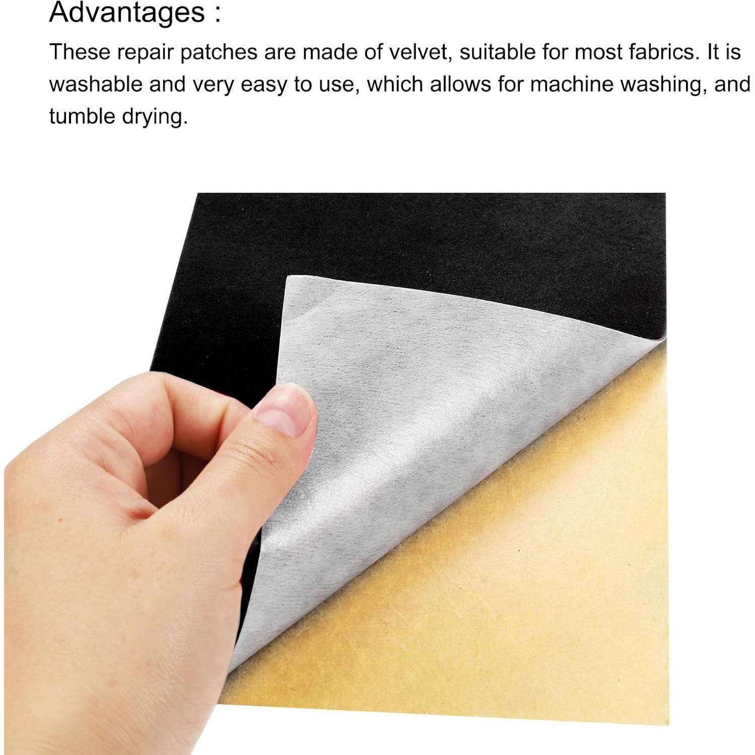 Parches de Terciopelo Autoadhesivos MECCANIXITY - 4 Piezas 15x20cm