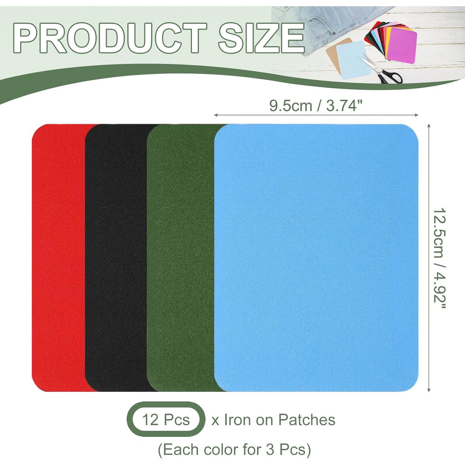 Parches de Planchar de Tela de Mezclilla YELARXI 12 Piezas