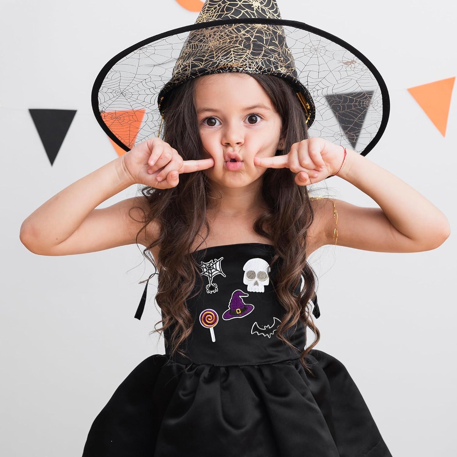 9 Parches Bordados Halloween Kirako - Calabaza, Fantasma, Bruja