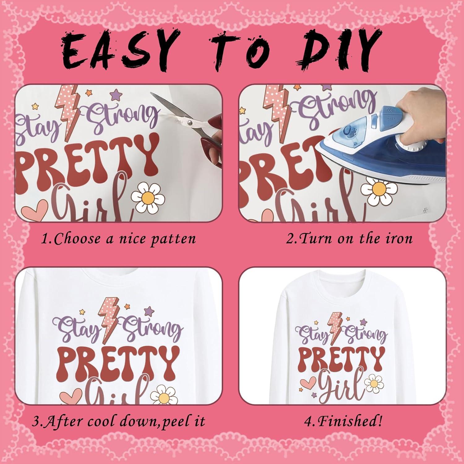 Parches de Planchar Dazoratix Jefa - 20 Hojas Vinilo 18.5 cm