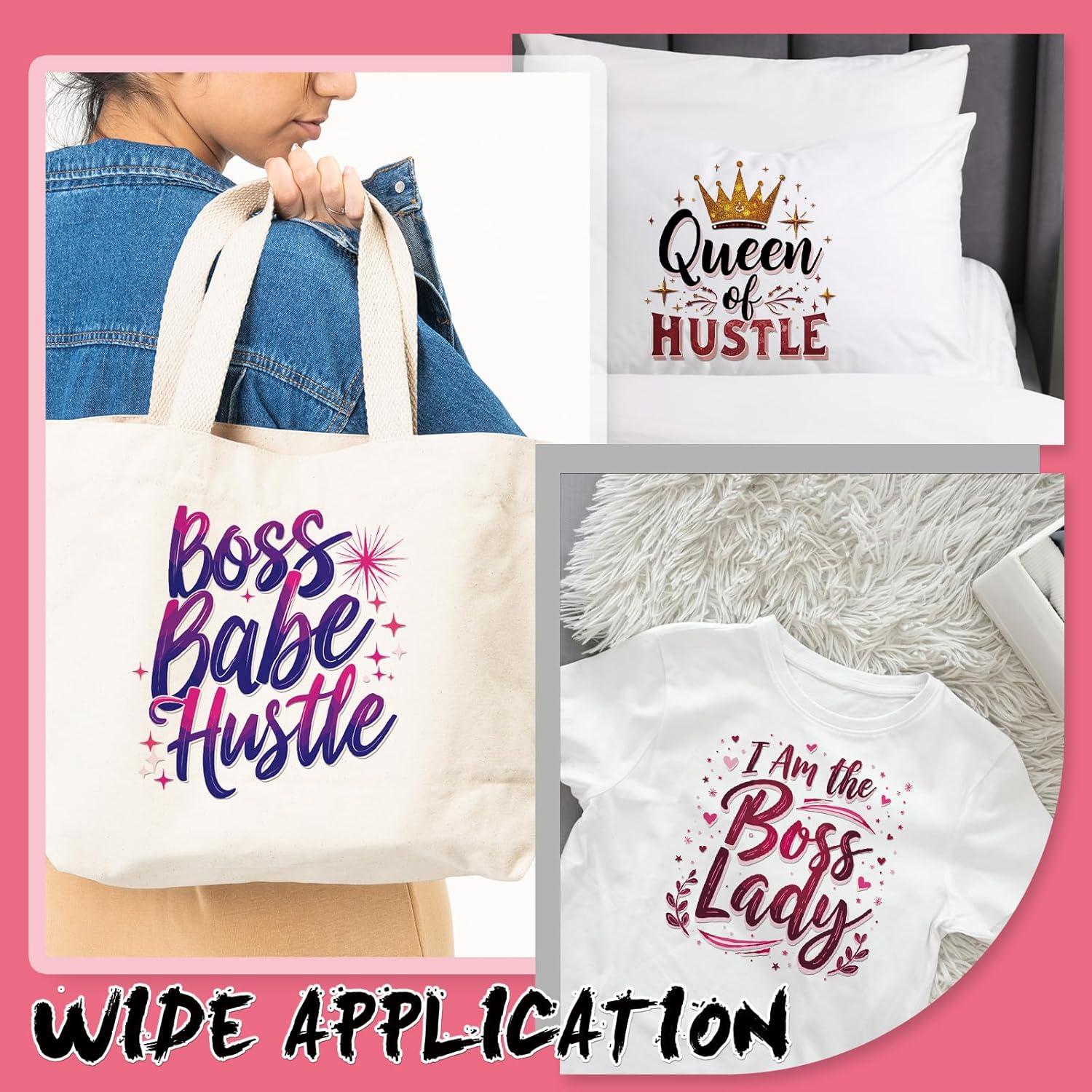 Parches de Planchar Dazoratix Jefa - 20 Hojas Vinilo 18.5 cm