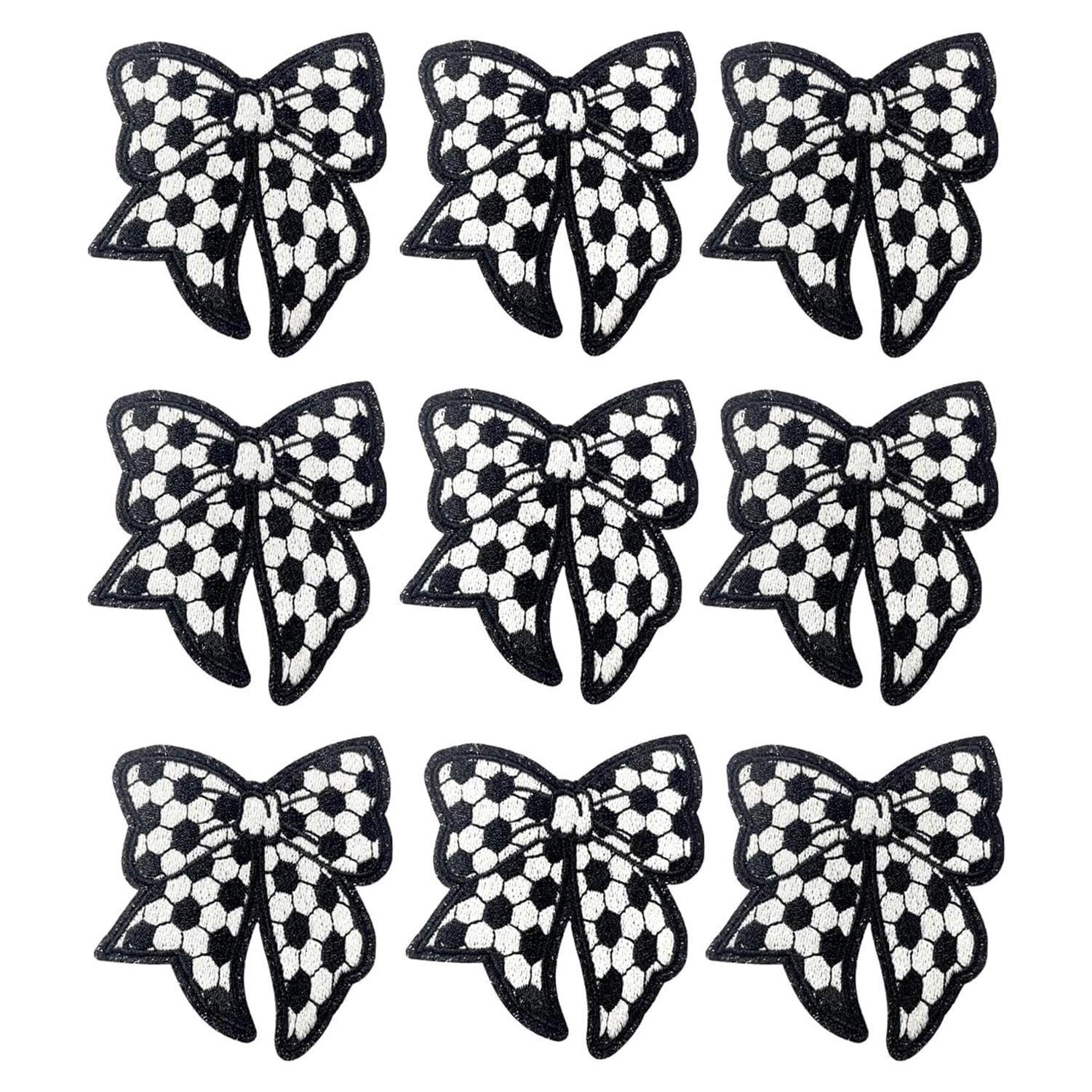 Paquete de 9 Parches de Fútbol Bordados SAIXCCS 8x7 cm