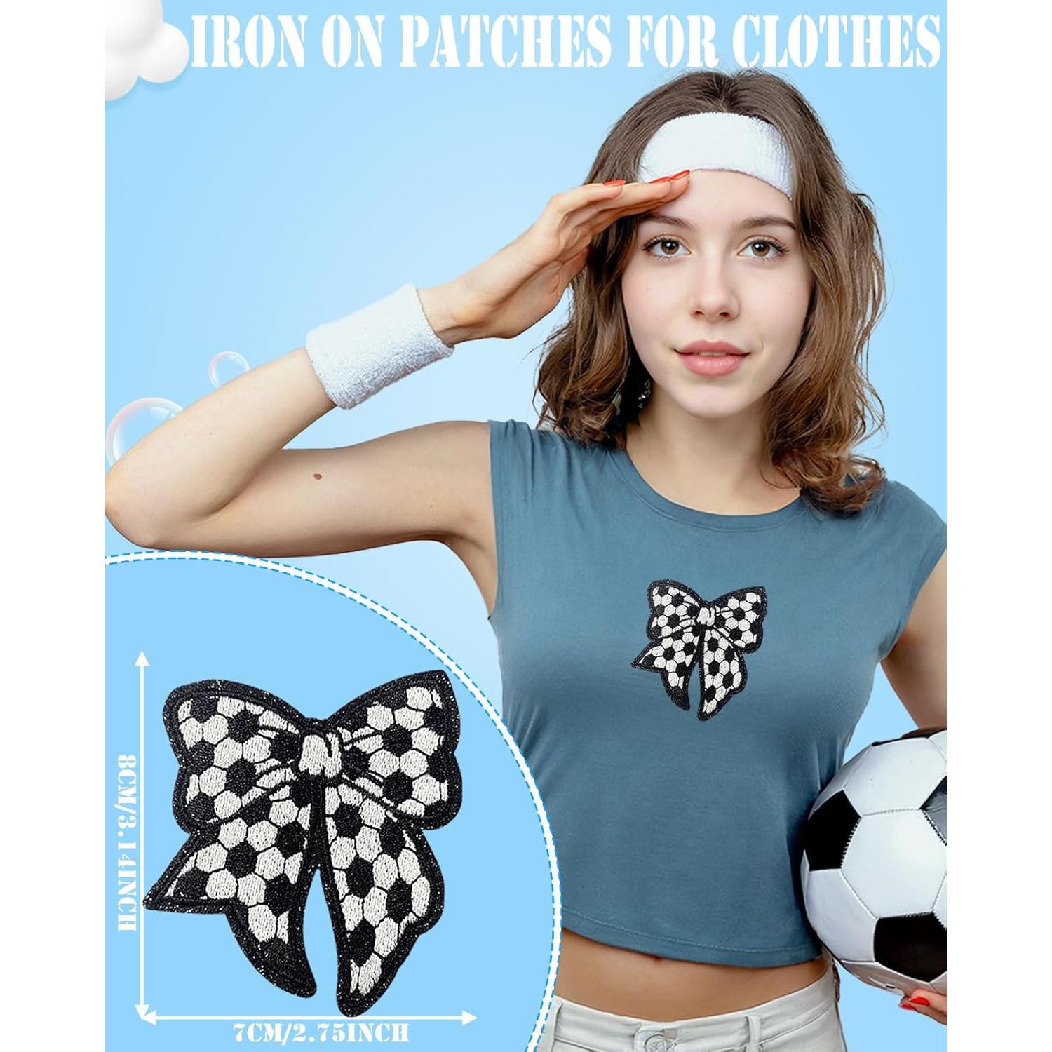 Paquete de 9 Parches de Fútbol Bordados SAIXCCS 8x7 cm