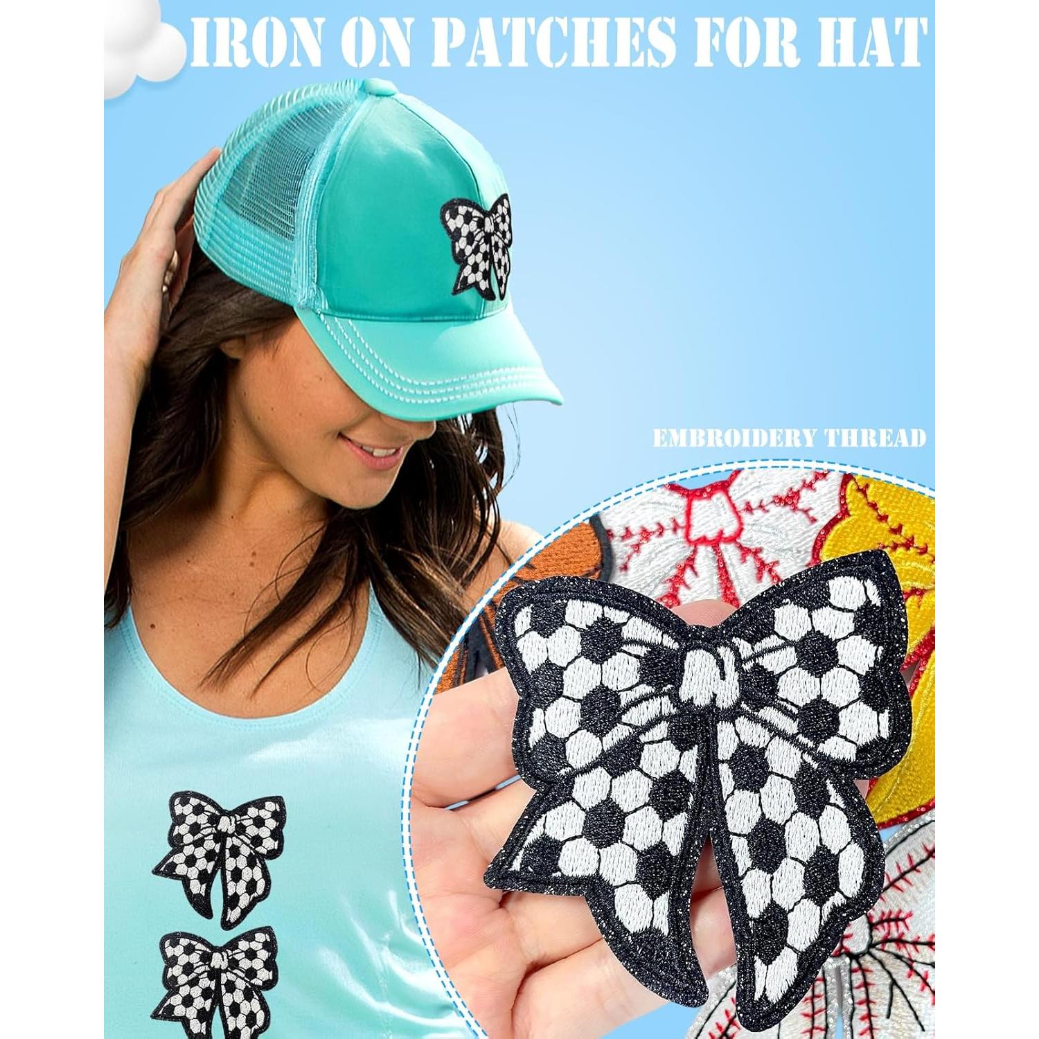 Paquete de 9 Parches de Fútbol Bordados SAIXCCS 8x7 cm