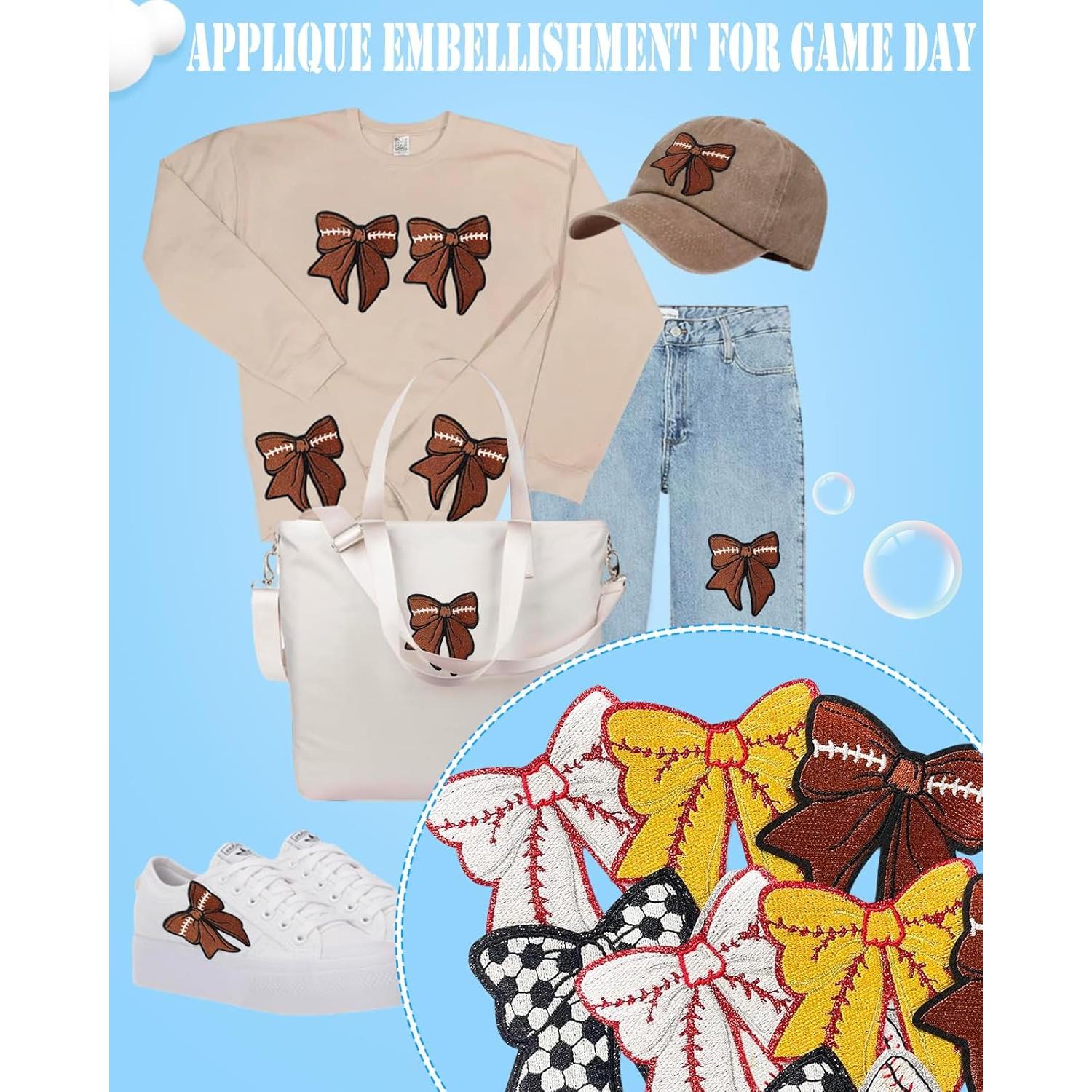 Paquete de 9 Parches de Fútbol Bordados SAIXCCS 8x7 cm