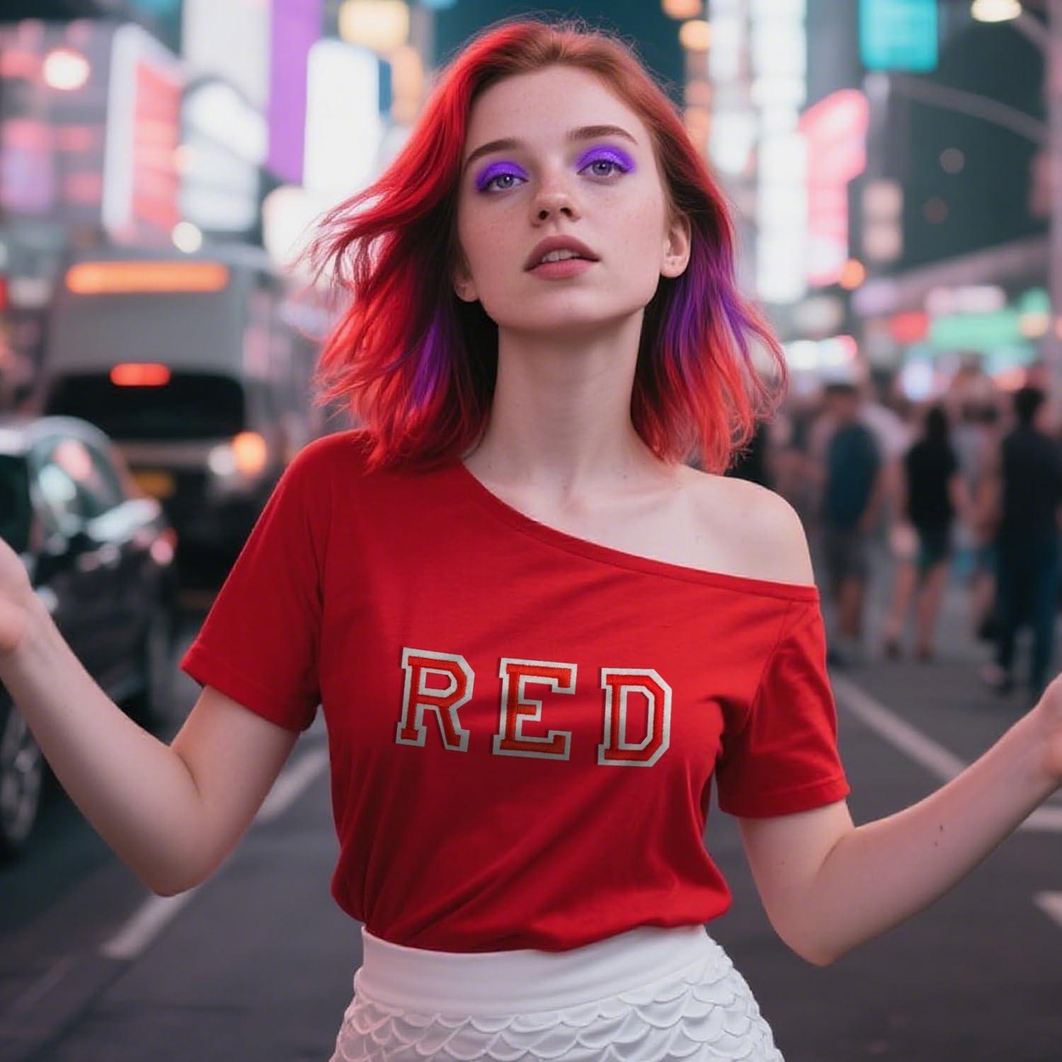 Parches Letras Planas CLINTT 52 Pcs Rojo Termofusible