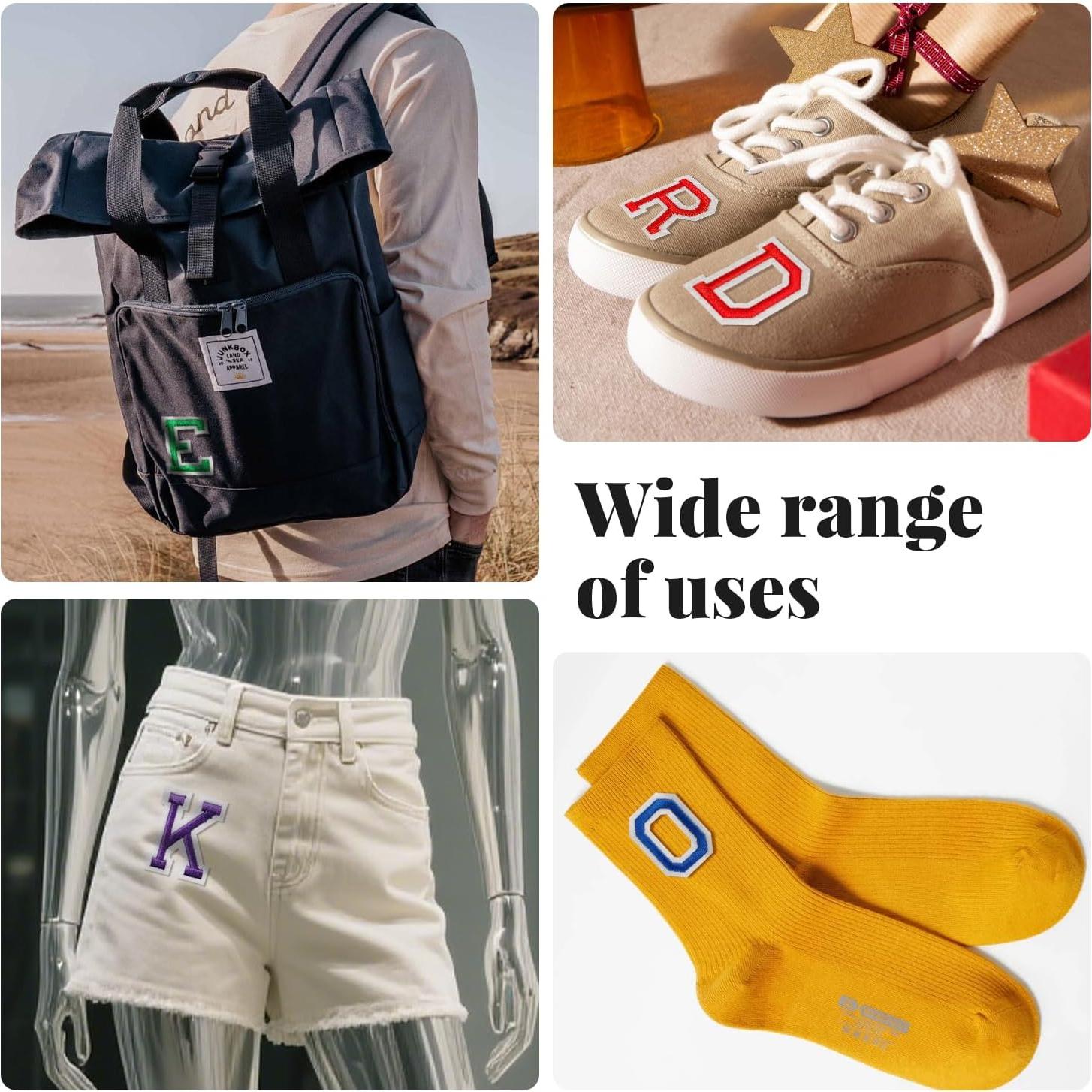 Parches Letras Planas CLINTT 52 Pcs Rojo Termofusible