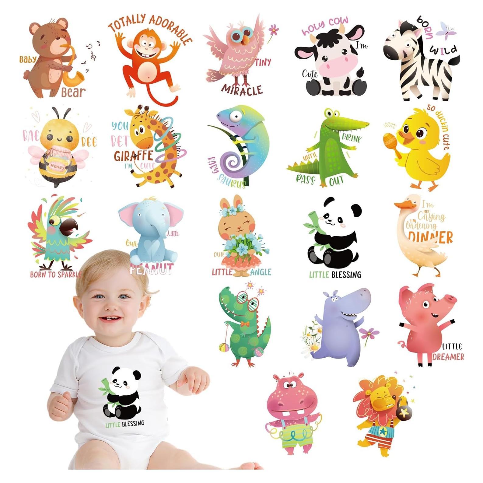 Kit de Transferencias de Calor para Baby Shower INCOK - 20 PCS