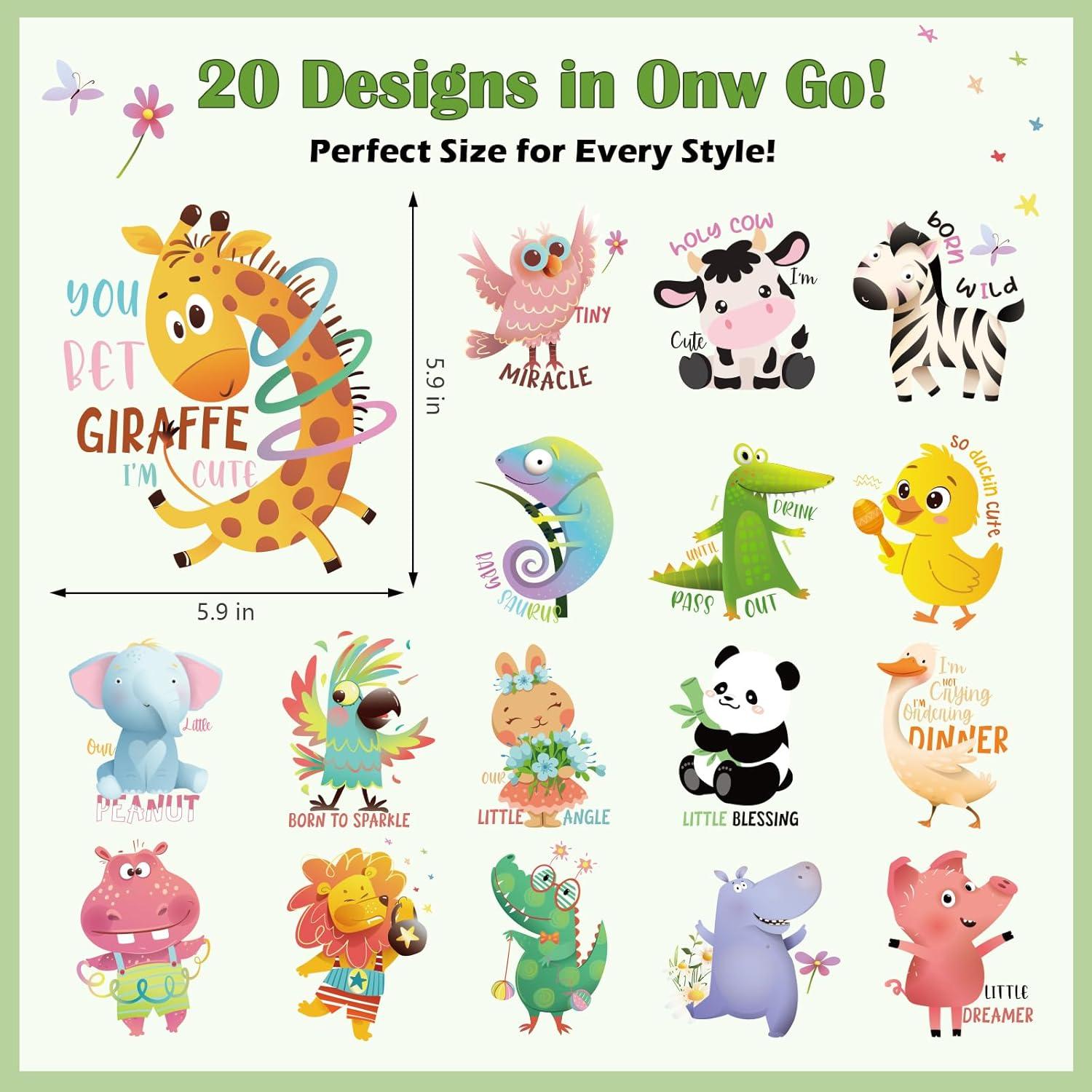 Kit de Transferencias de Calor para Baby Shower INCOK - 20 PCS