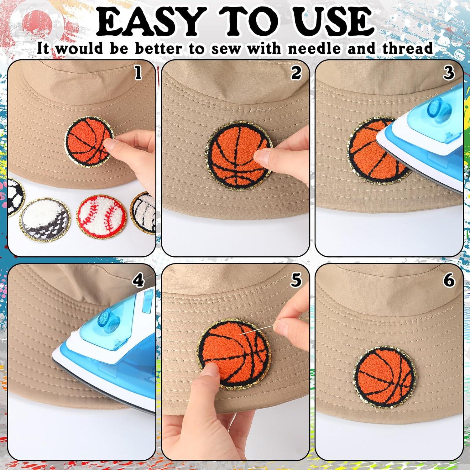 Paquete de 40 Parches de Chenille Solsew para Ropa Deportiva