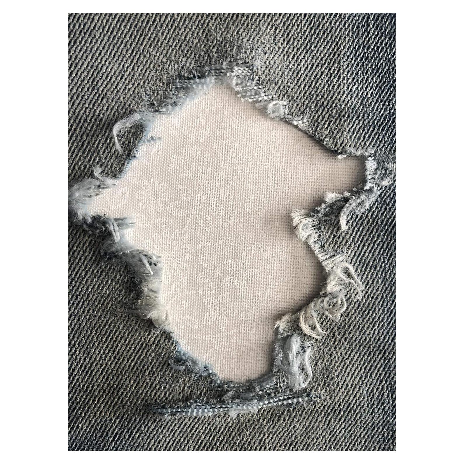 Parches de Hierro HoleyPatches Peek-A-Boo Blanco Set de 2