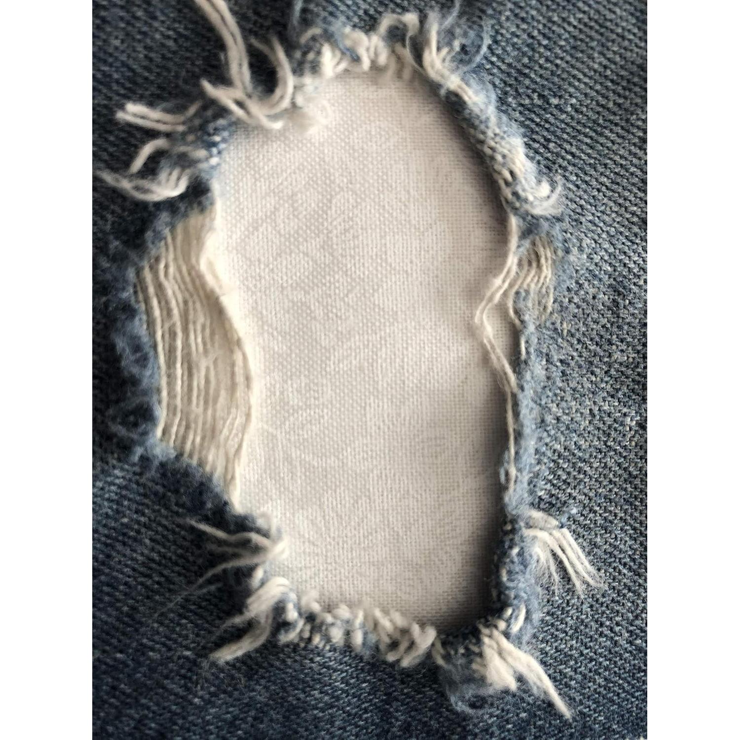 Parches de Hierro HoleyPatches Peek-A-Boo Blanco Set de 2