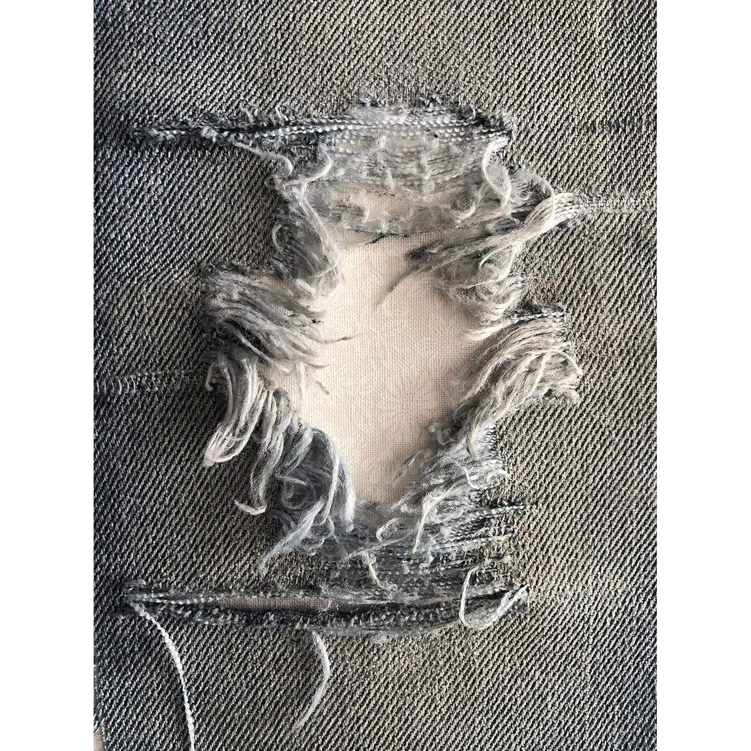 Parches de Hierro HoleyPatches Peek-A-Boo Blanco Set de 2