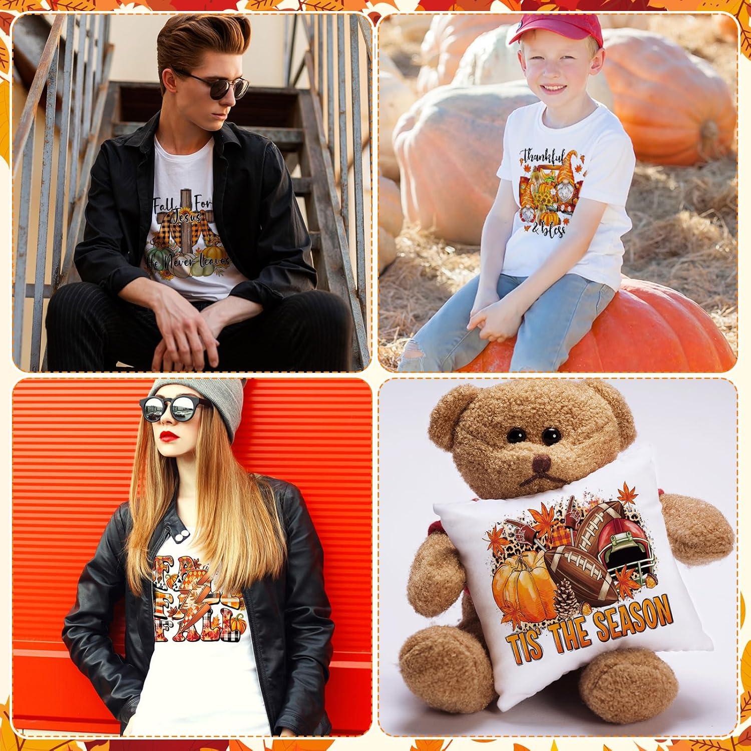 Parches de Transferencia de Hierro Otoñales Yuntau - 30 Pcs