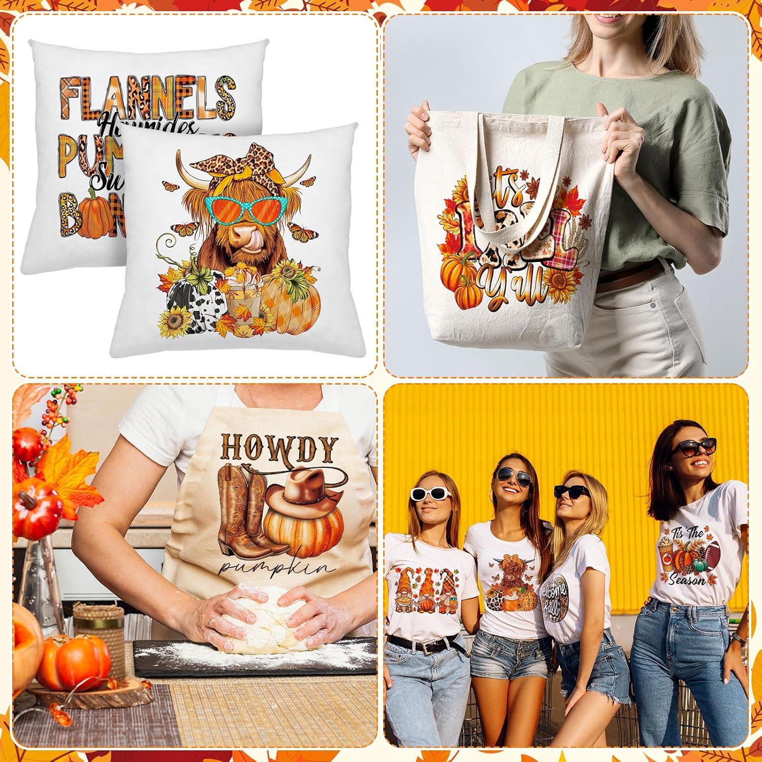 Parches de Transferencia de Hierro Otoñales Yuntau - 30 Pcs