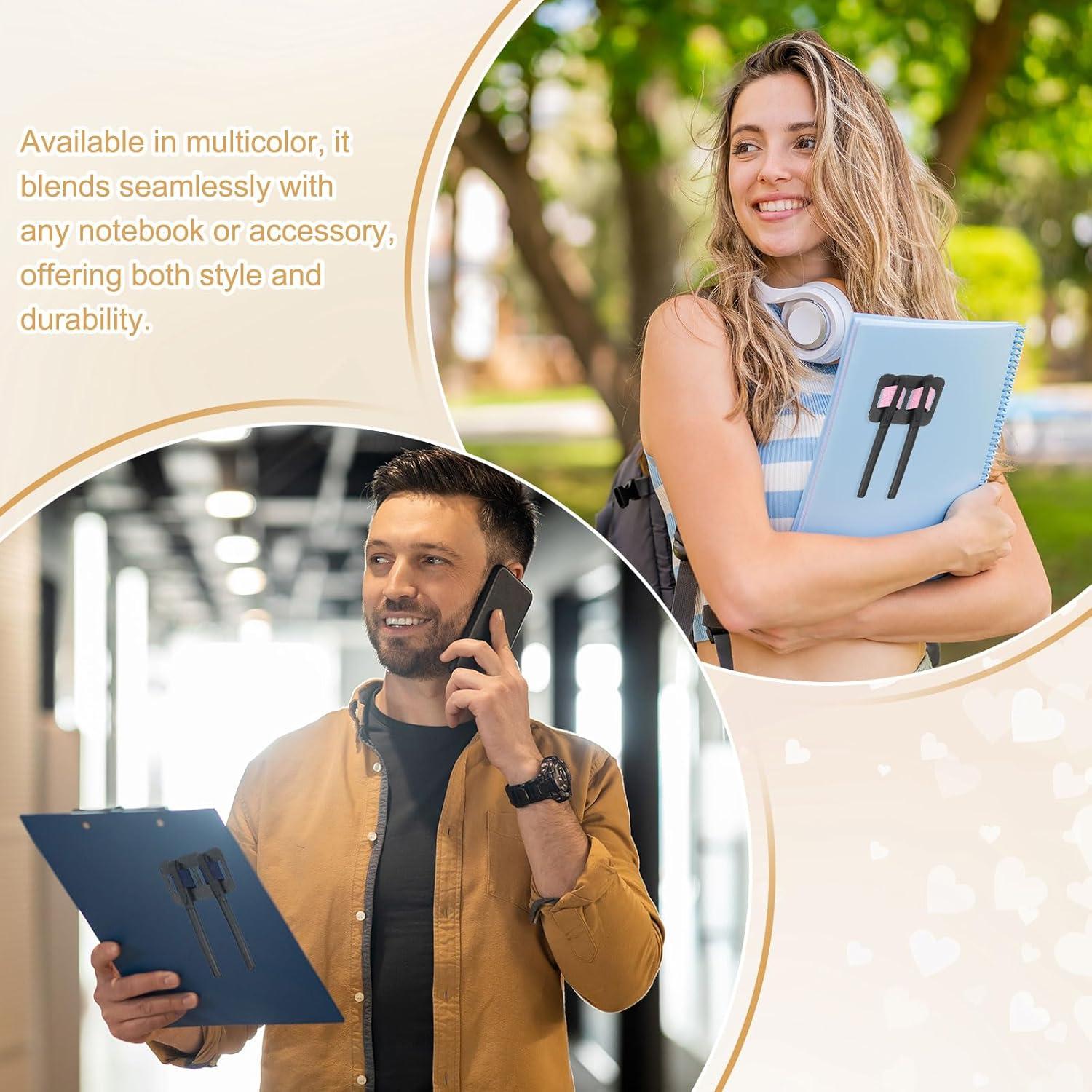 Soporte para Lápices Autoadhesivo PATIKIL - 4 Piezas Azul