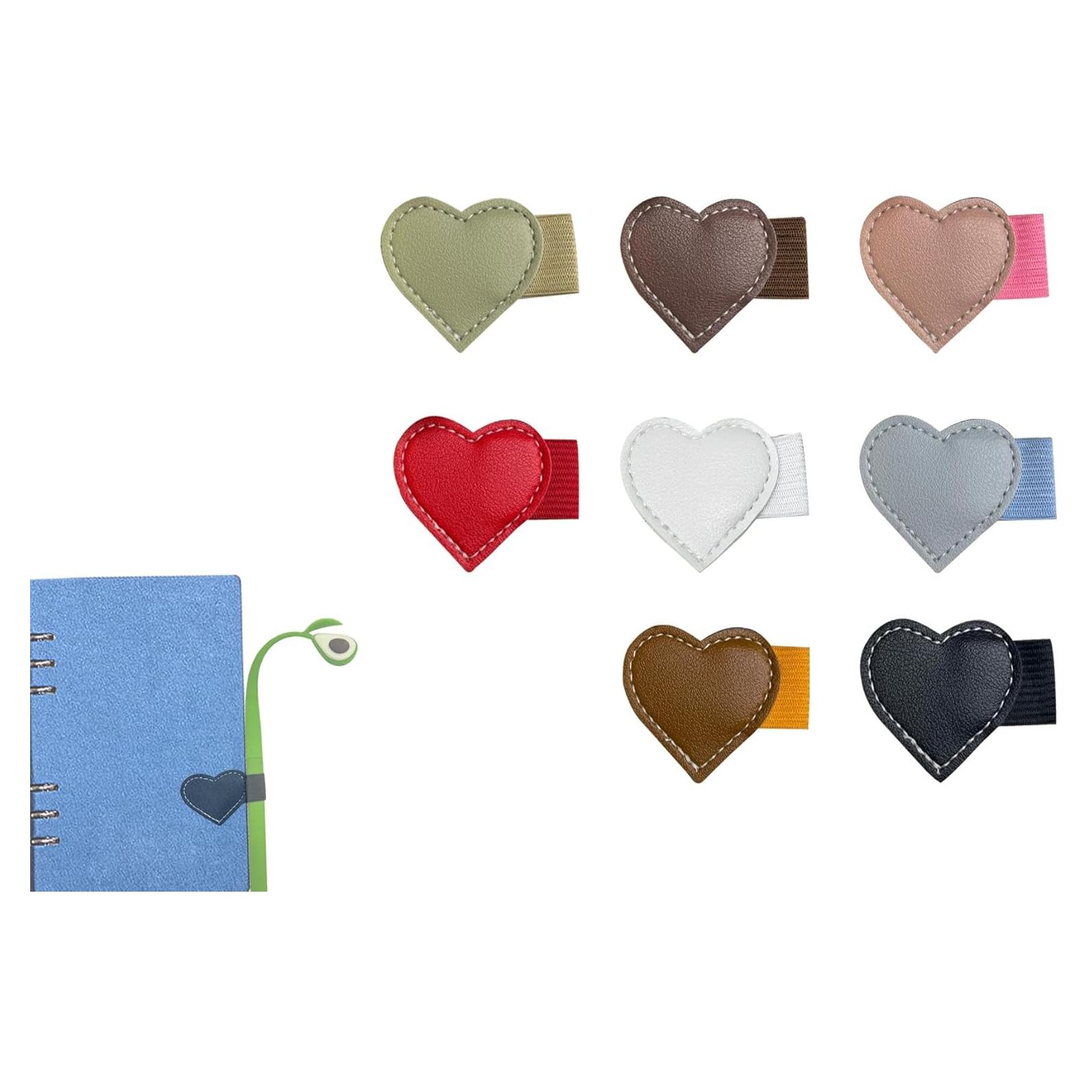 8 Soportes de Lápiz Adhesivos Lijinhe Corazón Multicolor