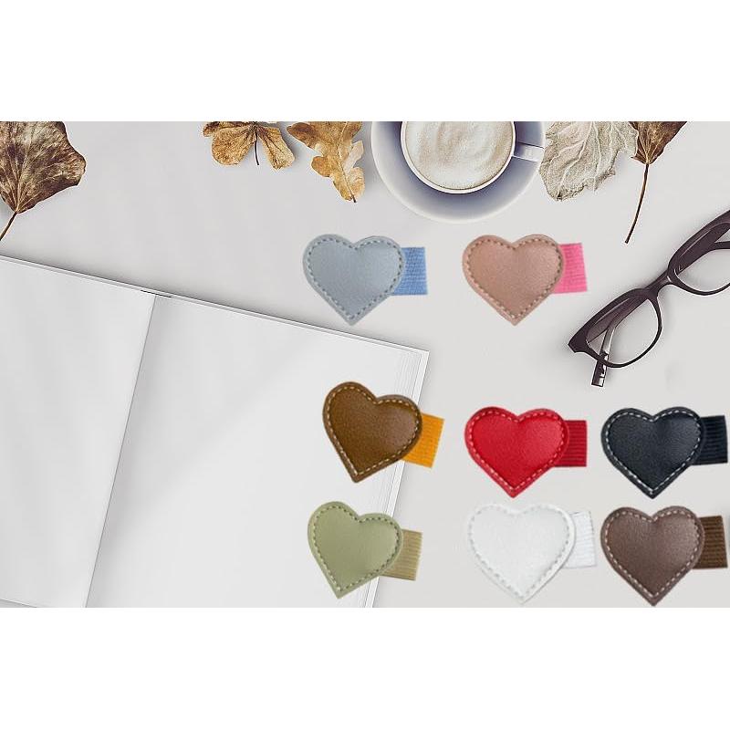 8 Soportes de Lápiz Adhesivos Lijinhe Corazón Multicolor