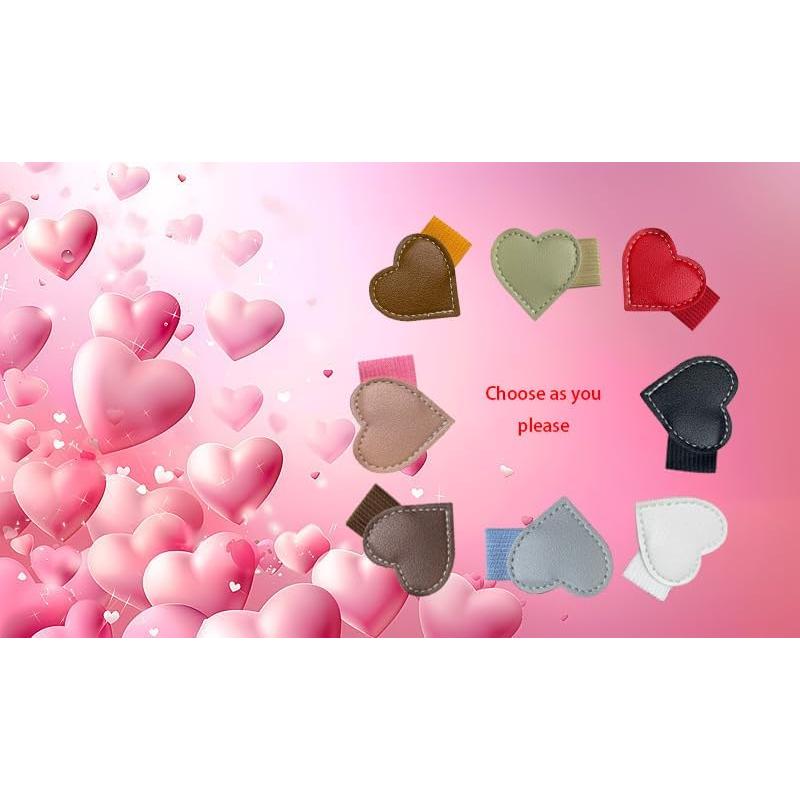 8 Soportes de Lápiz Adhesivos Lijinhe Corazón Multicolor