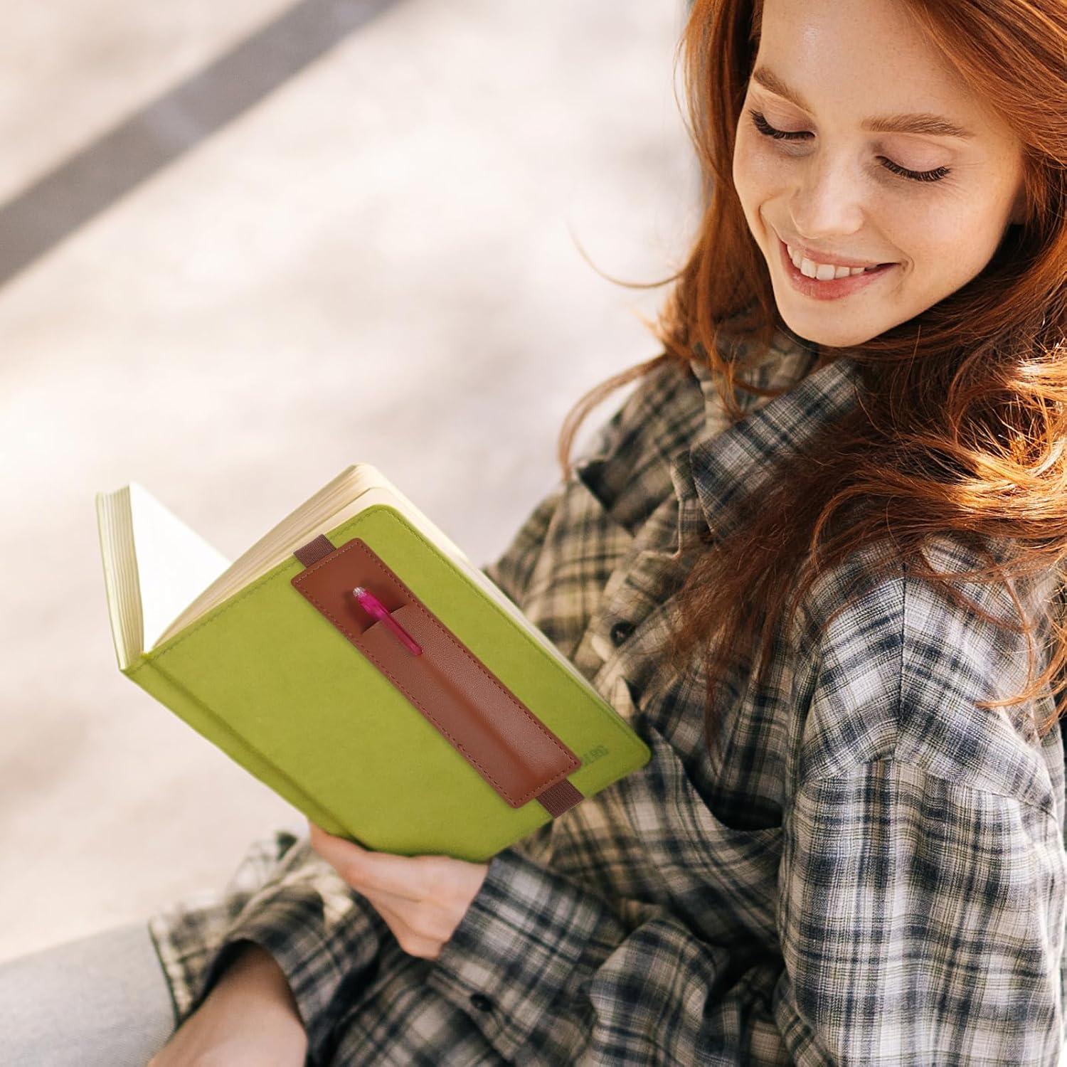 Soporte de Bolígrafo Grande Quilax - 4 Piezas Cuero PU A5/A6