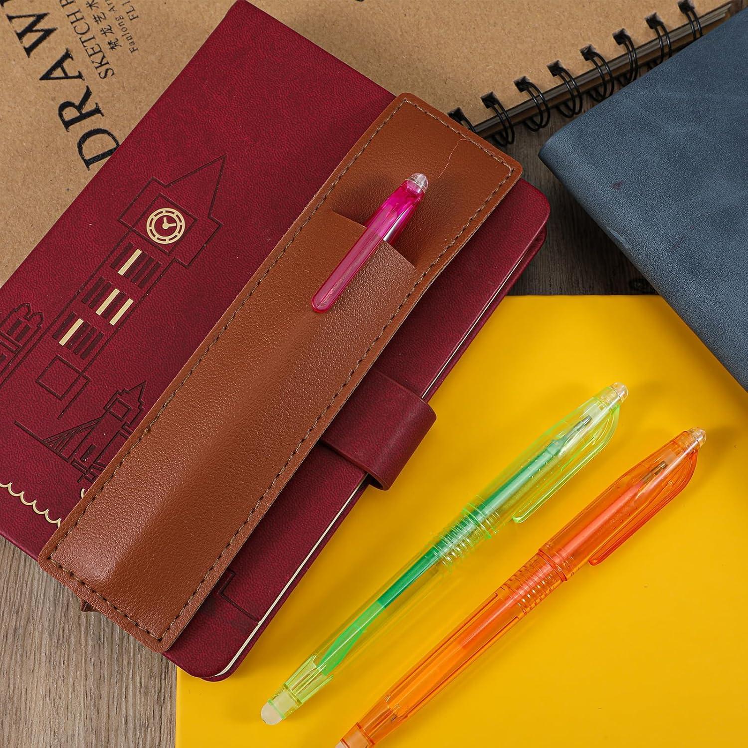 Soporte de Bolígrafo Grande Quilax - 4 Piezas Cuero PU A5/A6