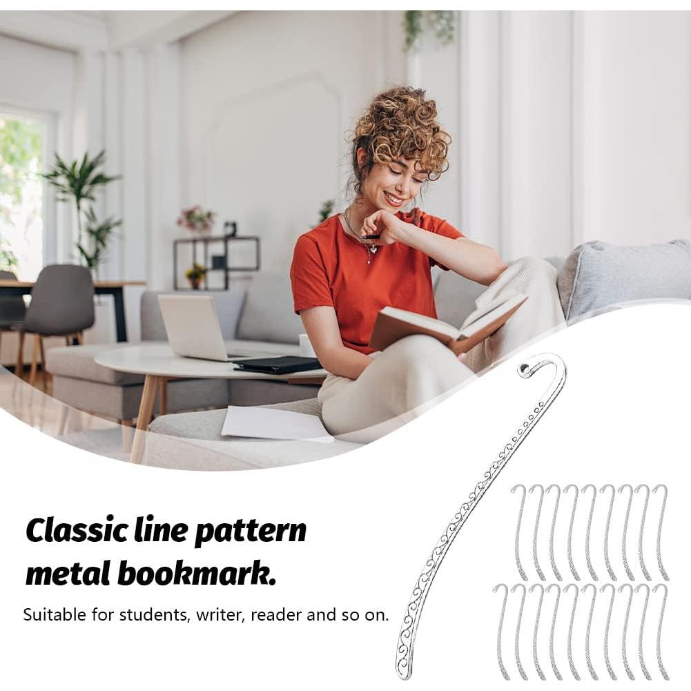 Paquete de 20 Marcadores de Página de Metal Vintage EKDJKK