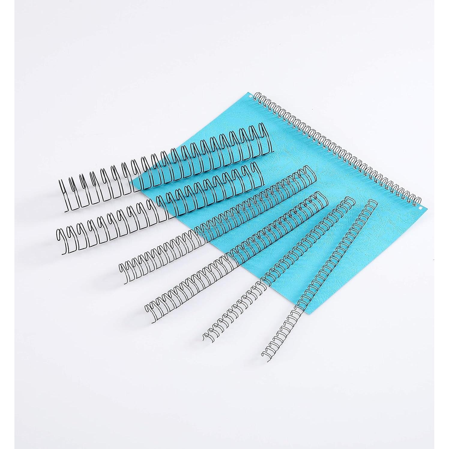 Anillos de Encuadernación Doble Lazo BNC 32 Agujeros Negro 100 Unidades