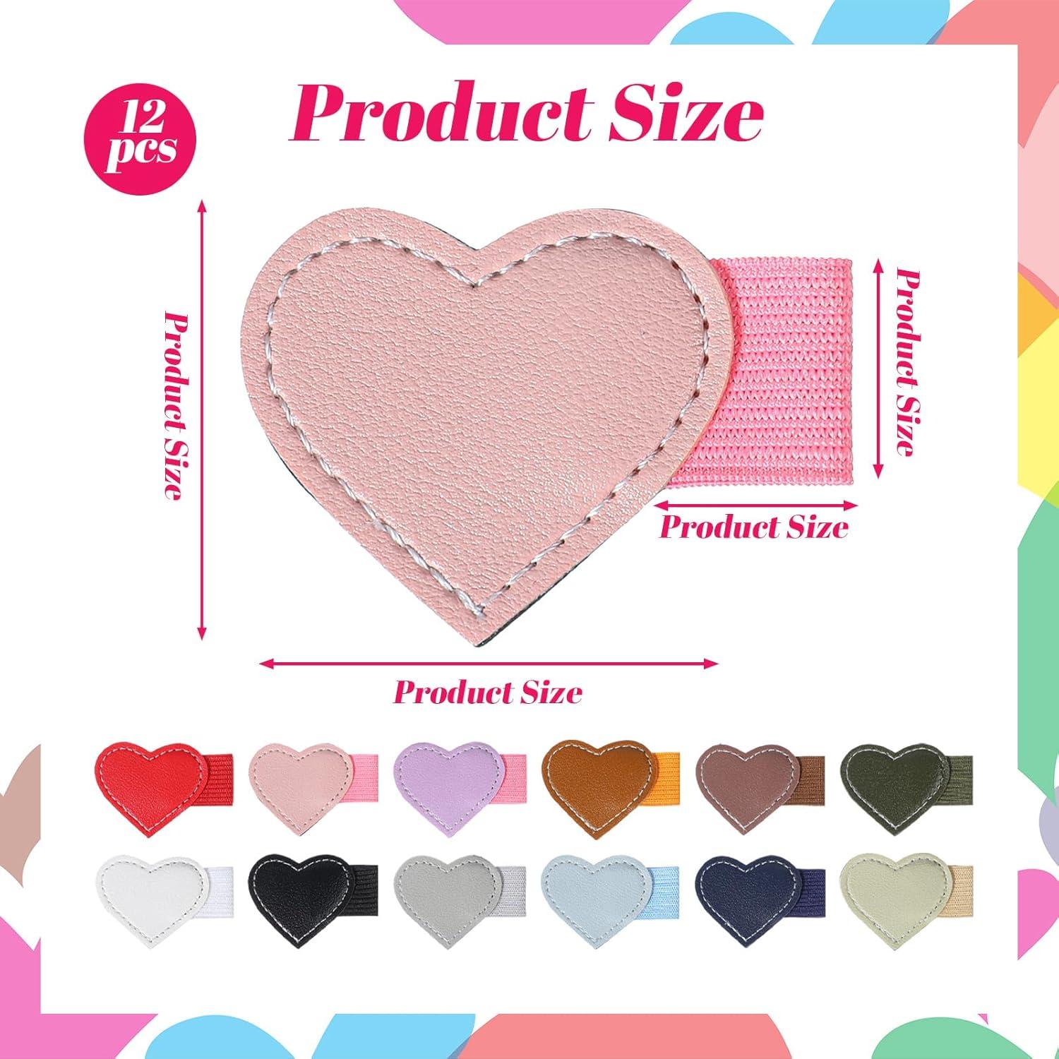 Set de 12 Soportes de Pluma Corazón Quilax Multicolor