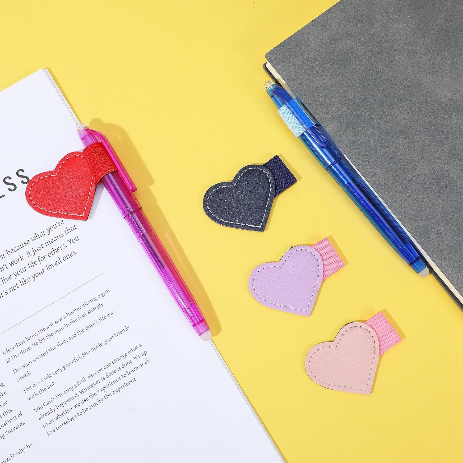 Set de 12 Soportes de Pluma Corazón Quilax Multicolor