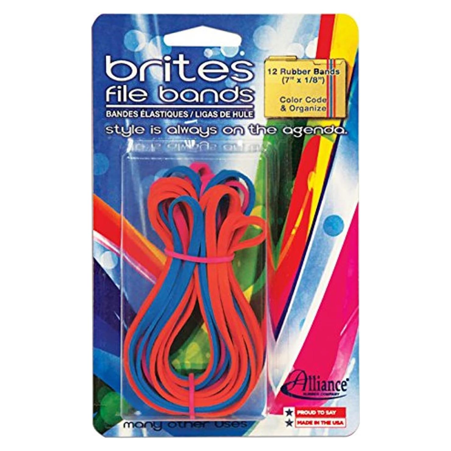 Bandas Elásticas de Colores Alliance Rubber 07750 - Paquete de 12