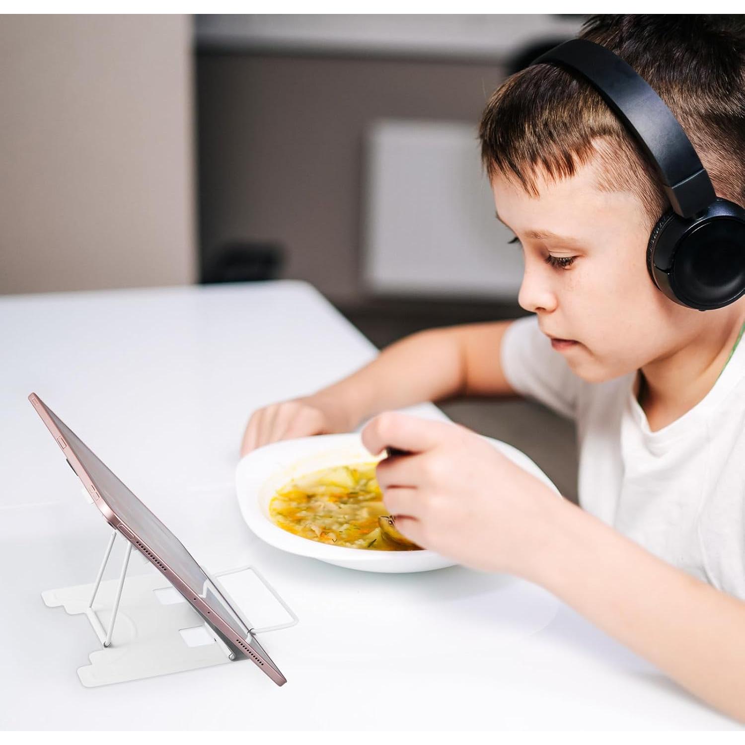 Soporte de Libro Ajustable Honagu de Metal Blanco 15x15.5 cm