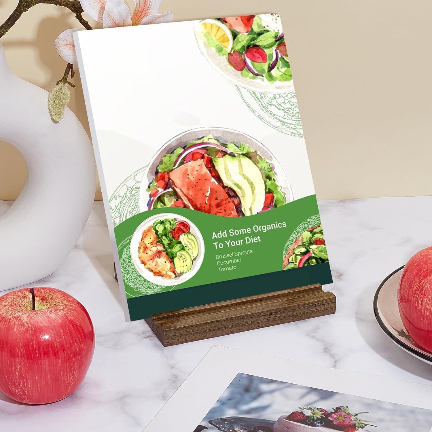 Soporte de Libro de Madera de Nogal GLASSWINDS 13x8 cm