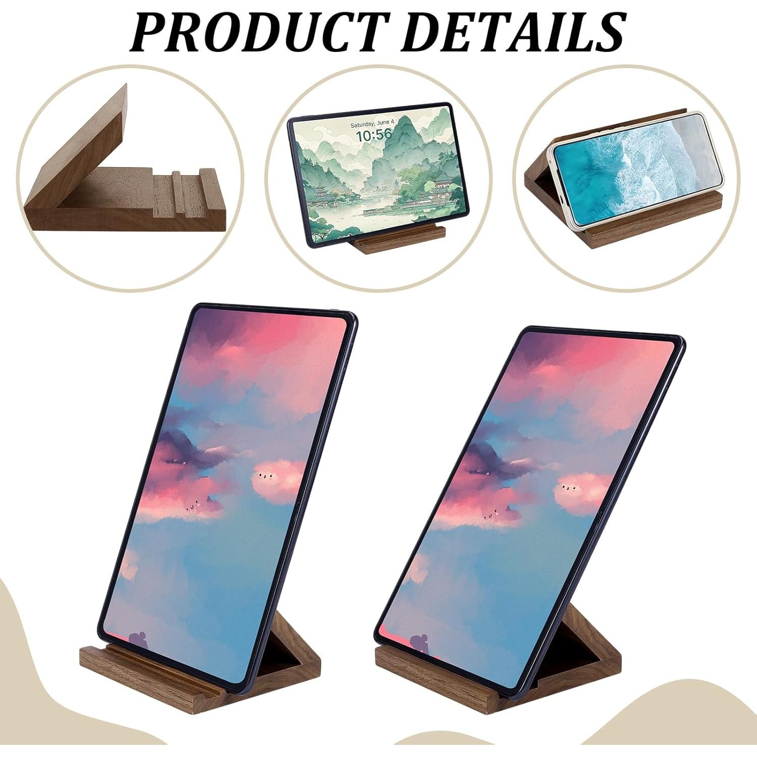 Soporte de Libro de Madera de Nogal GLASSWINDS 13x8 cm