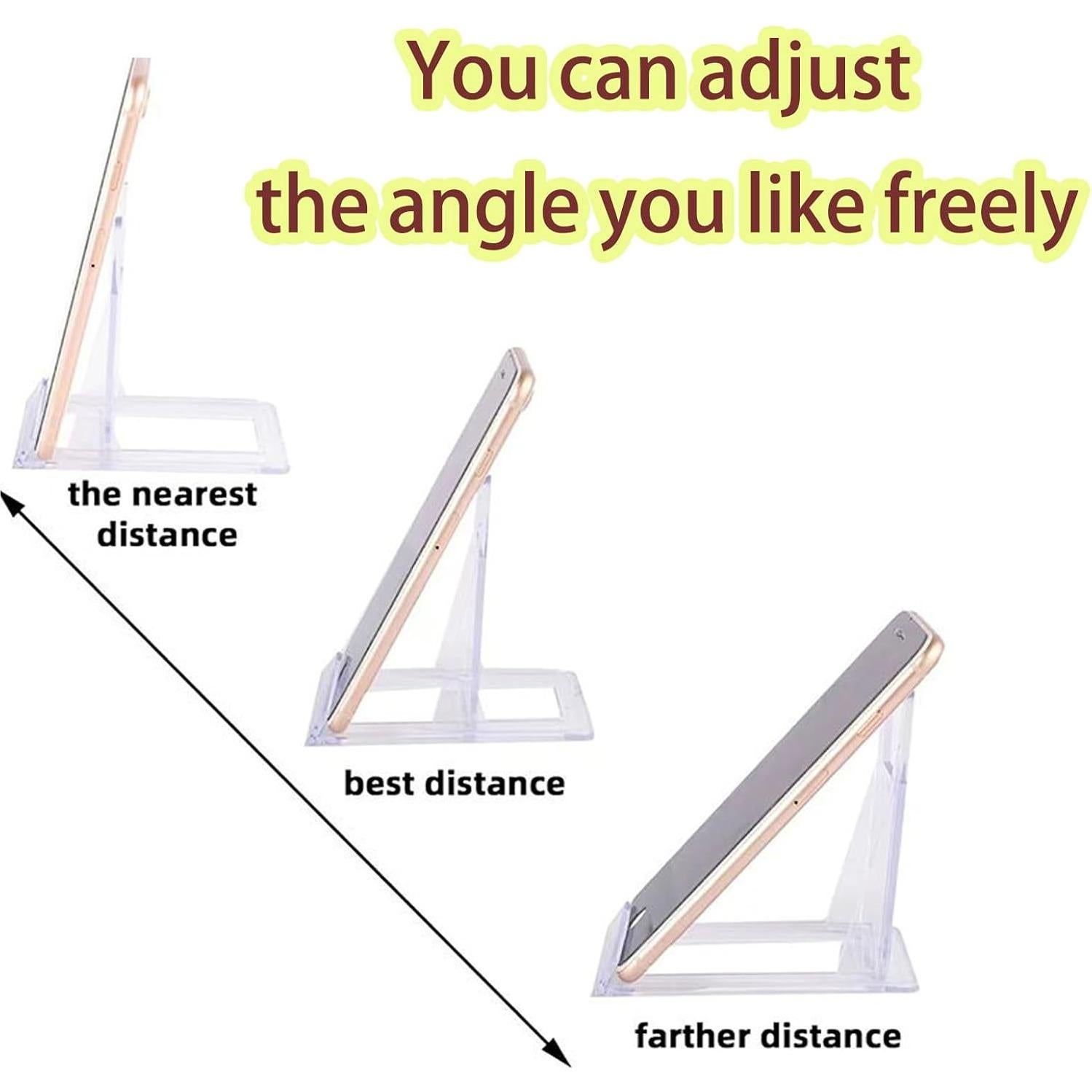 Paquete de 10 Soportes de Acrílico Ajustables para Libros