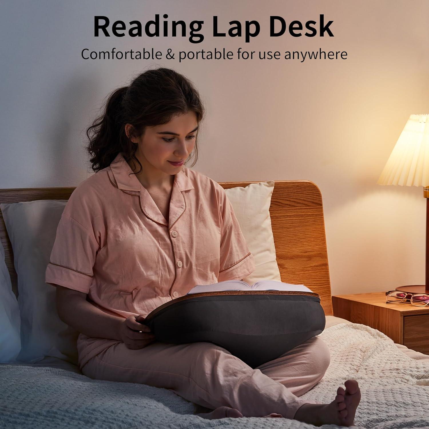 Soporte de Libro JARLINK Almohada Manos Libres Gris 39.9x30cm