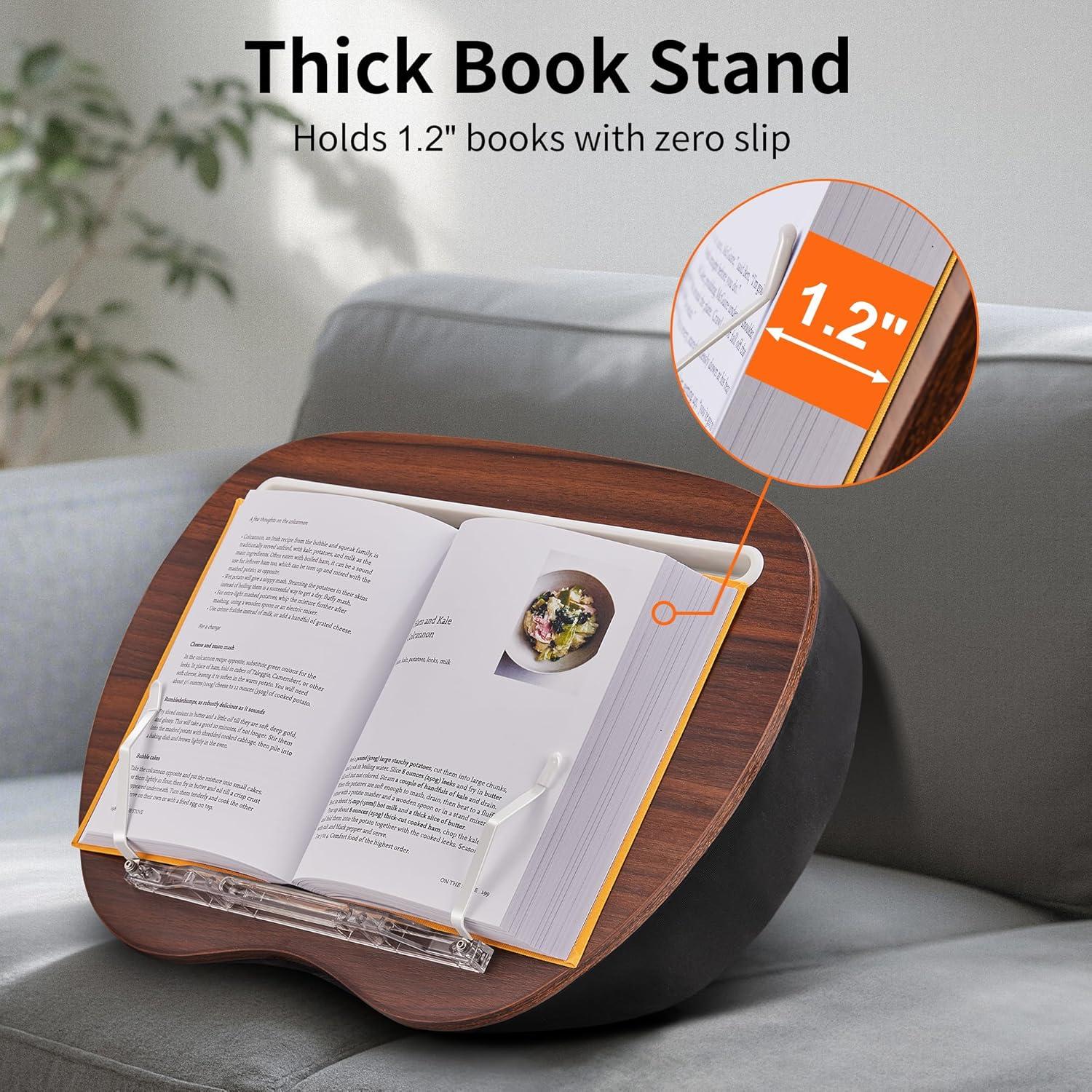 Soporte de Libro JARLINK Almohada Manos Libres Gris 39.9x30cm