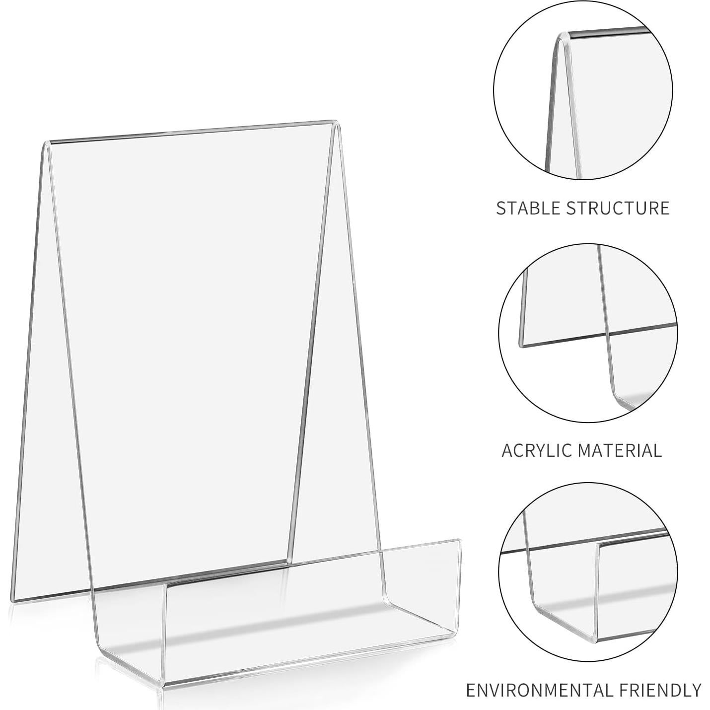 Soporte de Libro Acrílico ZOEY Transparente Pequeño - Paquete de 5